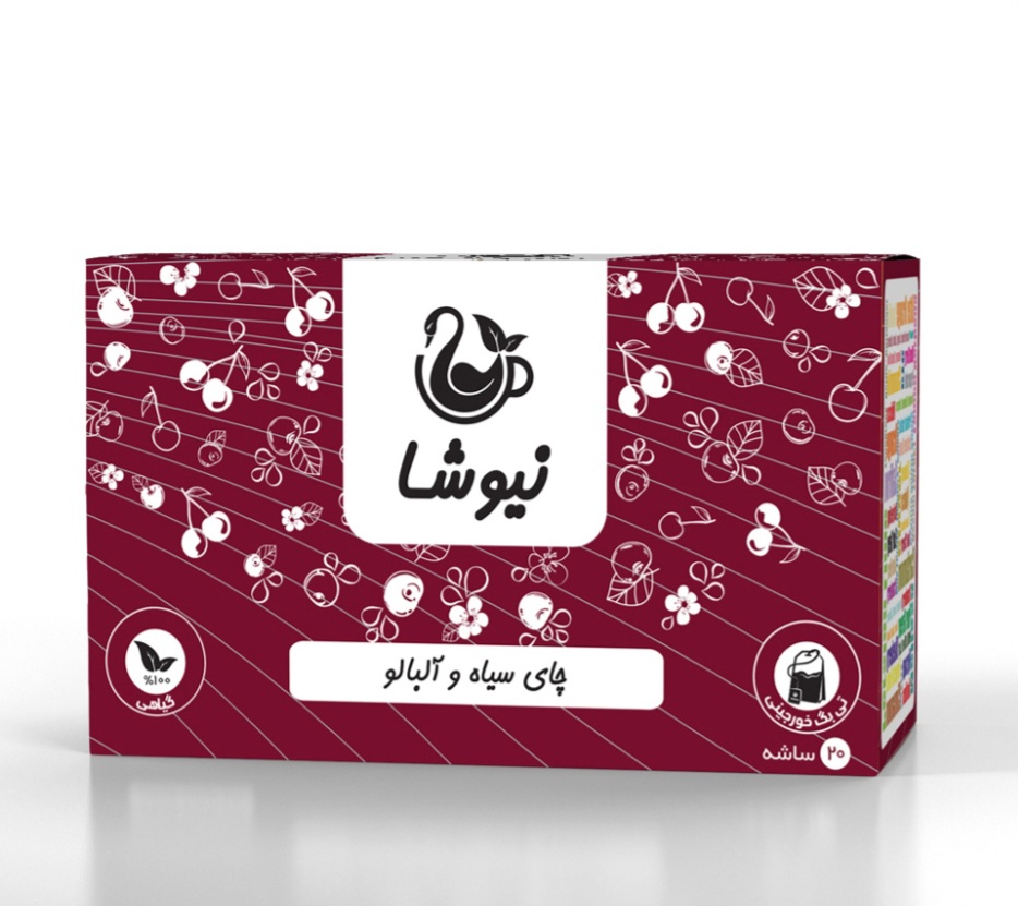 چای سیاه و آلبالو  20 عدد