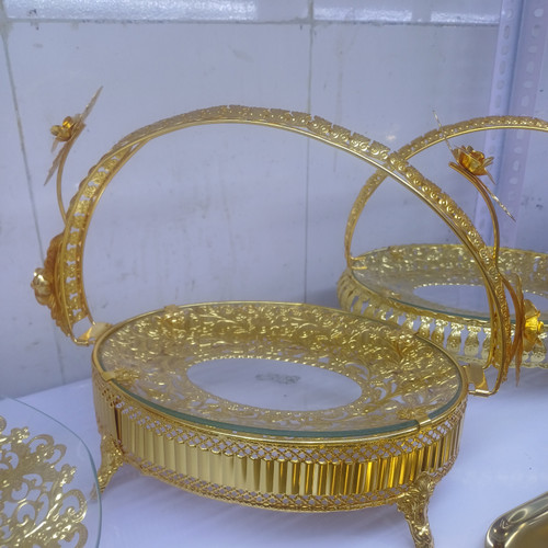 ظرف شیرینی خوری اماراتی گل دار